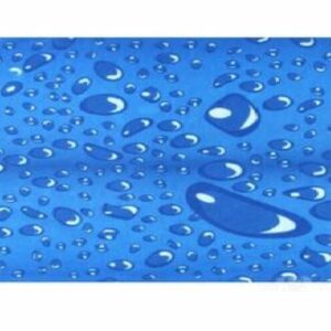 Haarband multifunctioneel - Druppel patroon 45x25cm - Blauw