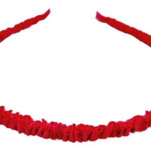 Haarband Diadeem 1cm – Gerimpelde Stof – Fuchsia Roze