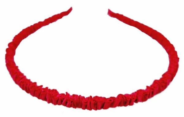 2110779045 Haarband Diadeem 1cm – Gerimpelde Stof – Fuchsia Roze