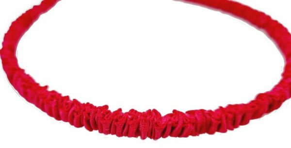 2110779051 Haarband Diadeem 1cm – Gerimpelde Stof – Fuchsia Roze