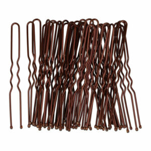 Styling Tool Haardotspelden – 5 cm – Metalen Haarpinnen – Bruin – Set van 40
