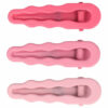 2110781679 Haarspeld Duckklemmen 6cm – Open Wavevorm – Metaal – Roze – Set van 3
