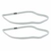 2110782840 Haarband sport - Elastiek smal 1cm - Wit - Set van 2