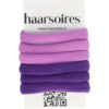2110782939 Haarelastieken basic - Endless 4cm - Paars - Set van 6