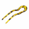 2110782945 Styling Tool Haarvork – 13 cm – Knot Haarpin – Kunststof – Geel