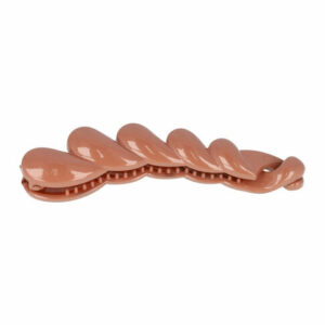 Haarspeld bananenklem - Staartklem druppel vorm 11cm - Roze bruin