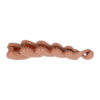 2110784847 Haarspeld bananenklem - Staartklem druppel vorm 11cm - Roze bruin