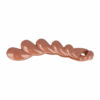 2110784853 Haarspeld bananenklem - Staartklem druppel vorm 11cm - Roze bruin