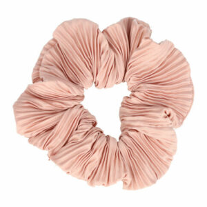 Haarelastiek Scrunchie – Ribbel Stof – Roze