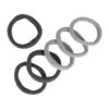 2110787604 Haarelastieken basic - Endless 4cm - Grijs - Set van 6