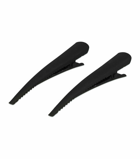 2110787667 Haarspeld Duckklemmen 8cm – Basic –Metaal – Zwart – Set van 2