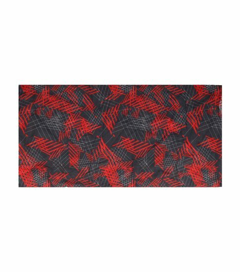 2110787766 Haarband multifunctioneel - Fantasie patroon 45x25cm - Rood grijs