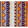 2110787802 Haarband multifunctioneel - Ibiza patroon 45x25cm - Oranje wit blauw