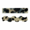 2110787832 Haarspeld Duckklemmen 6,5cm – Recht & Wave Marmerprint – Zwart Creme – Set van 2