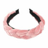 2110789965 Haarband Diadeem 4cm – Gevlochten Velvet Stof – Roze