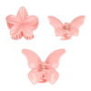 2110966821 Haarspeld Haarklemmen 4 cm – Bloemvorm & Vlindervorm – Roze – Set van 3