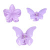 2110966830 Haarspeld Haarklemmen 4 cm – Bloemvorm & Vlindervorm – Paars – Set van 3