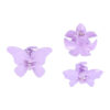 2110966836 Haarspeld Haarklemmen 4 cm – Bloemvorm & Vlindervorm – Paars – Set van 3