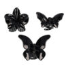 2110973013 Haarspeld Haarklemmen 4 cm – Bloemvorm & Vlindervorm – Zwart – Set van 3