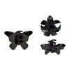 2110973019 Haarspeld Haarklemmen 4 cm – Bloemvorm & Vlindervorm – Zwart – Set van 3