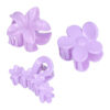 2110976877 Haarspeld Haarklemmen 4cm – Bloemvorm – Paars – Set van 3