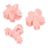 2110978284 Haarspeld Haarklemmen 4cm – Bloemvorm – Lichtroze – Set van 3