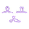 2111079645 Haarspeld Haarklemmen 4cm – Recht Wave Strik – Paars – Set van 3