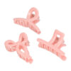 2111081334 Haarspeld Haarklemmen 4cm – Recht Wave Strik – Lichtroze – Set van 3