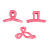 2111081667 Haarspeld Haarklemmen 4cm – Recht Wave Strik – Fuchsia Roze – Set van 3