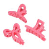 2111081670 Haarspeld Haarklemmen 4cm – Recht Wave Strik – Fuchsia Roze – Set van 3