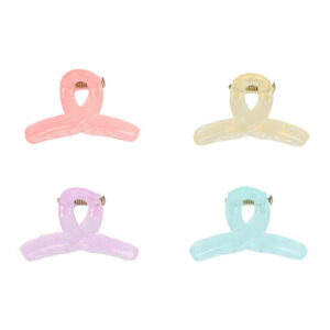 Haarspeld Haarklemmen 3cm – Wavevorm – Roze Creme Blauw Paars – Set van 4