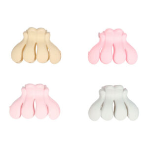 Haarspeld Haarklemmen 2,5cm – Spinmodel – Roze Creme Grijs – Set van 4