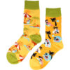 2113587822 Sokken katoen - strand vakantie print - geel groen oranje - maat 36-43