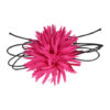 2113627653 Haarband bloem - Veter striklint - Fuchsia roze