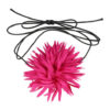 2113627659 Haarband bloem - Veter striklint - Fuchsia roze