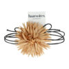 2113628874 Haarband bloem - Veter striklint - Beige