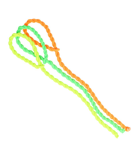 2113638660 Haarelastieken basic - Hair Tie koord - Geel groen oranje - Set van 3