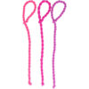 2113644597 Haarelastieken basic - Hair Tie koord - Roze paars - Set van 3