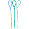 2113646217 Haarelastieken basic - Hair Tie koord - Groen blauw – Set van 3