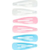 2113935417 Haarspeld Klikklak 4,5 cm - Basic - Wit Roze Blauw - Set van 6