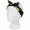2115026919 Haarband bandana zakdoek – Smiley katoen 55cm – Zwart geel