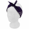 2115043848 Haarband bandana zakdoek – Paisley print katoen 55cm – Donker paars