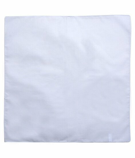 2115046251 Haarband bandana zakdoek – Basic katoen 55cm – Wit