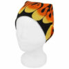 2115046341 Haarband bandana zakdoek – Vlammen katoen 55cm – Zwart Rood Geel
