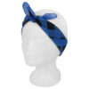 2115046359 Haarband bandana zakdoek – Ruit blok katoen 55cm – Blauw zwart