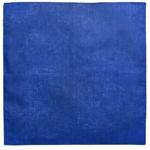 Haarband bandana zakdoek – Basic katoen 55cm – Blauw