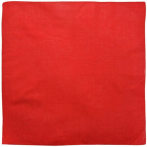 Haarband bandana zakdoek – Basic katoen 55cm – Rood