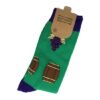2115481470 Sokken katoen - wijn accessoires print - groen blauw bruin - maat 38-46
