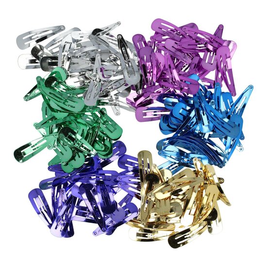 2116640250 Haarspeld Klikklak 5 cm - Basic - Metallic Kleuren - Set van 200