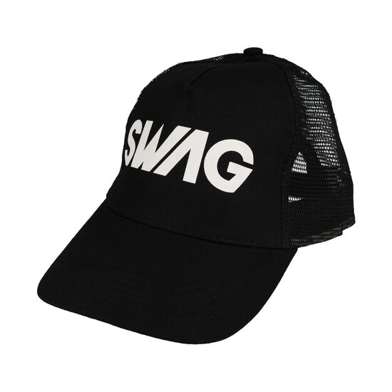 2116647255 Cap pet verstelbaar – swag – mesh – one size – zwart/wit